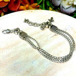 Brighton collectibles bracelet classic silver Cross reversible